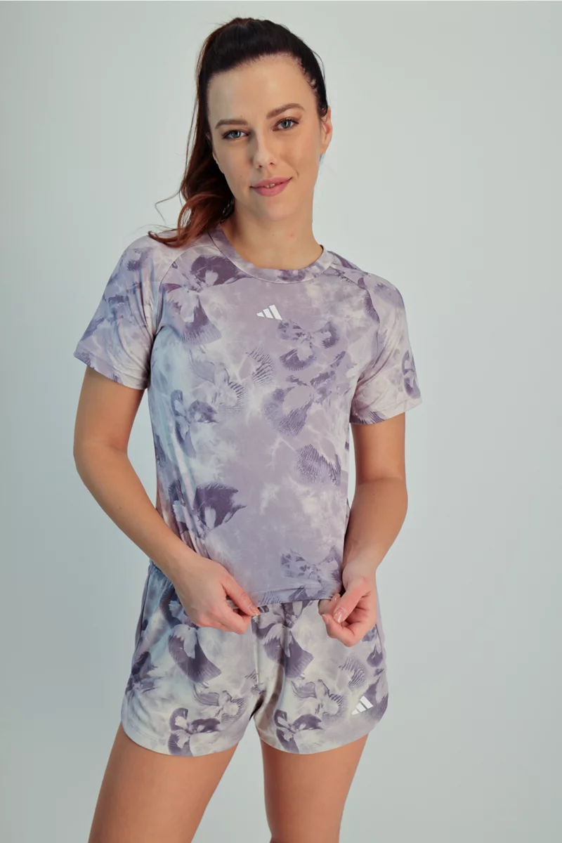 adidas Performance Train Essentials AOP Flower Tie-Dye Damen T-Shirt