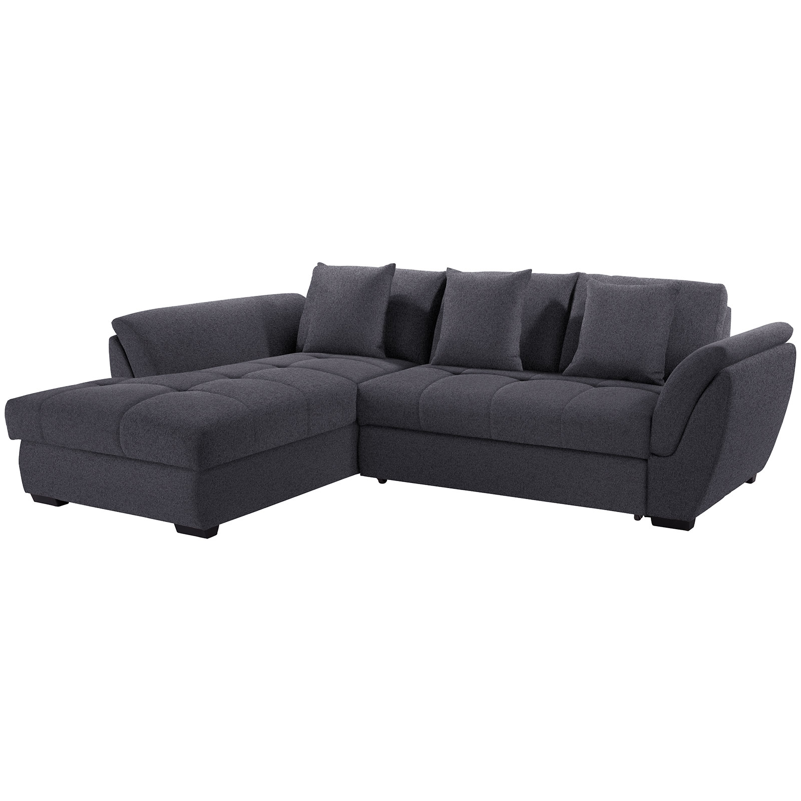 Ecksofa - graphit - Liegefunktion - Recamiere links