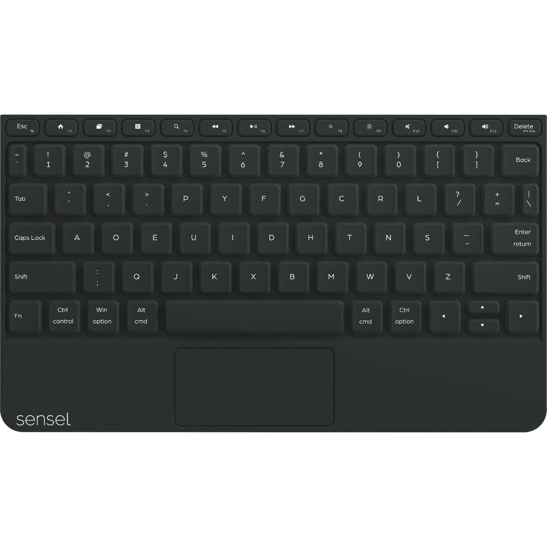 Sensel DVORAK Keyboard Overlay voor Morph controller