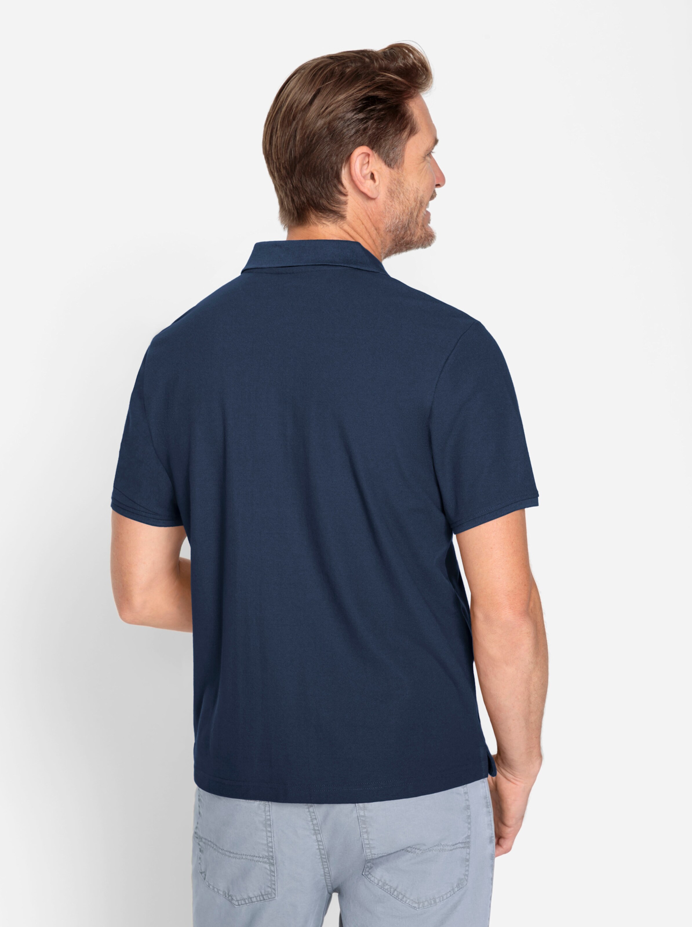Catamaran Kurzarm-Poloshirt in dunkelblau