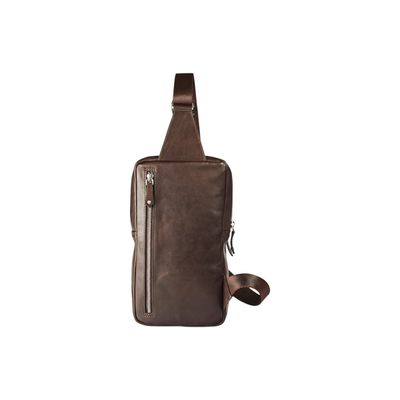 Maverick brown - Sac à bandoulière - cuir - cuir de vachette pleine fleur tanné végétal - brun