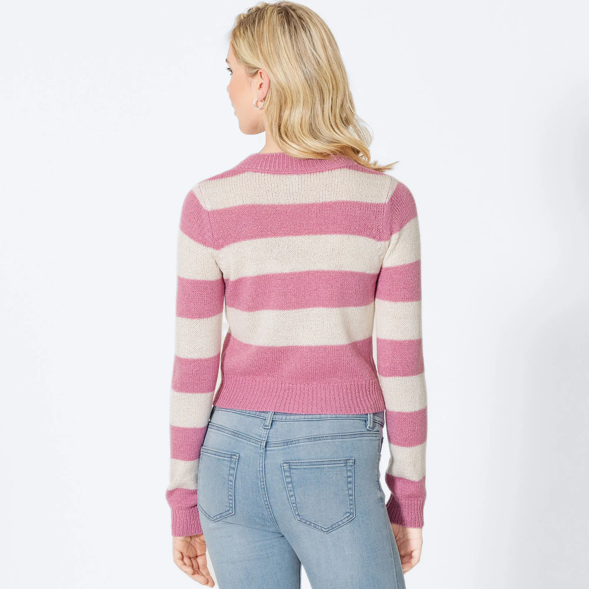 Damen-Pullover mit Streifenmuster