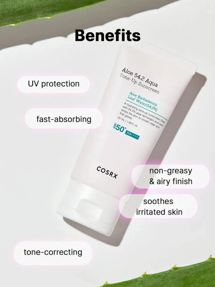 Aloe 54.2 Aqua Tone-up Sunscreen SPF50+ PA++++