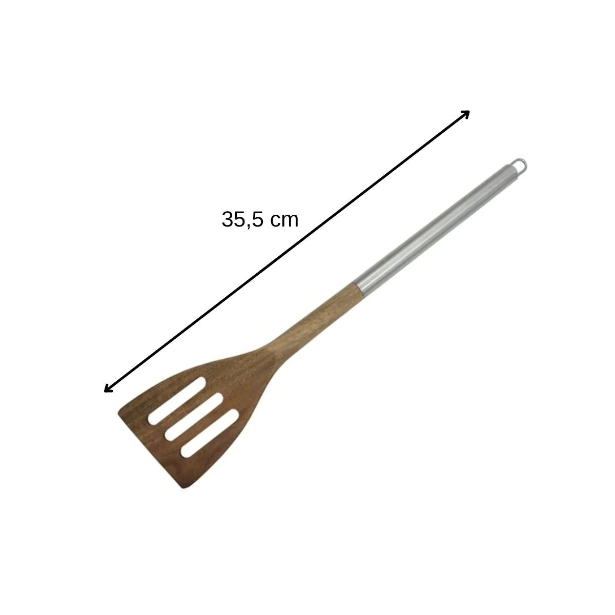 Spatule de cuisine ajourée en bois d'acacia Fackelmann Synthesis Facke