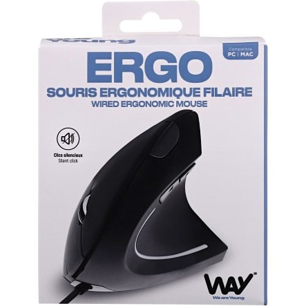T'nB WMUERGOV souris Universel Droitier 1600 DPI