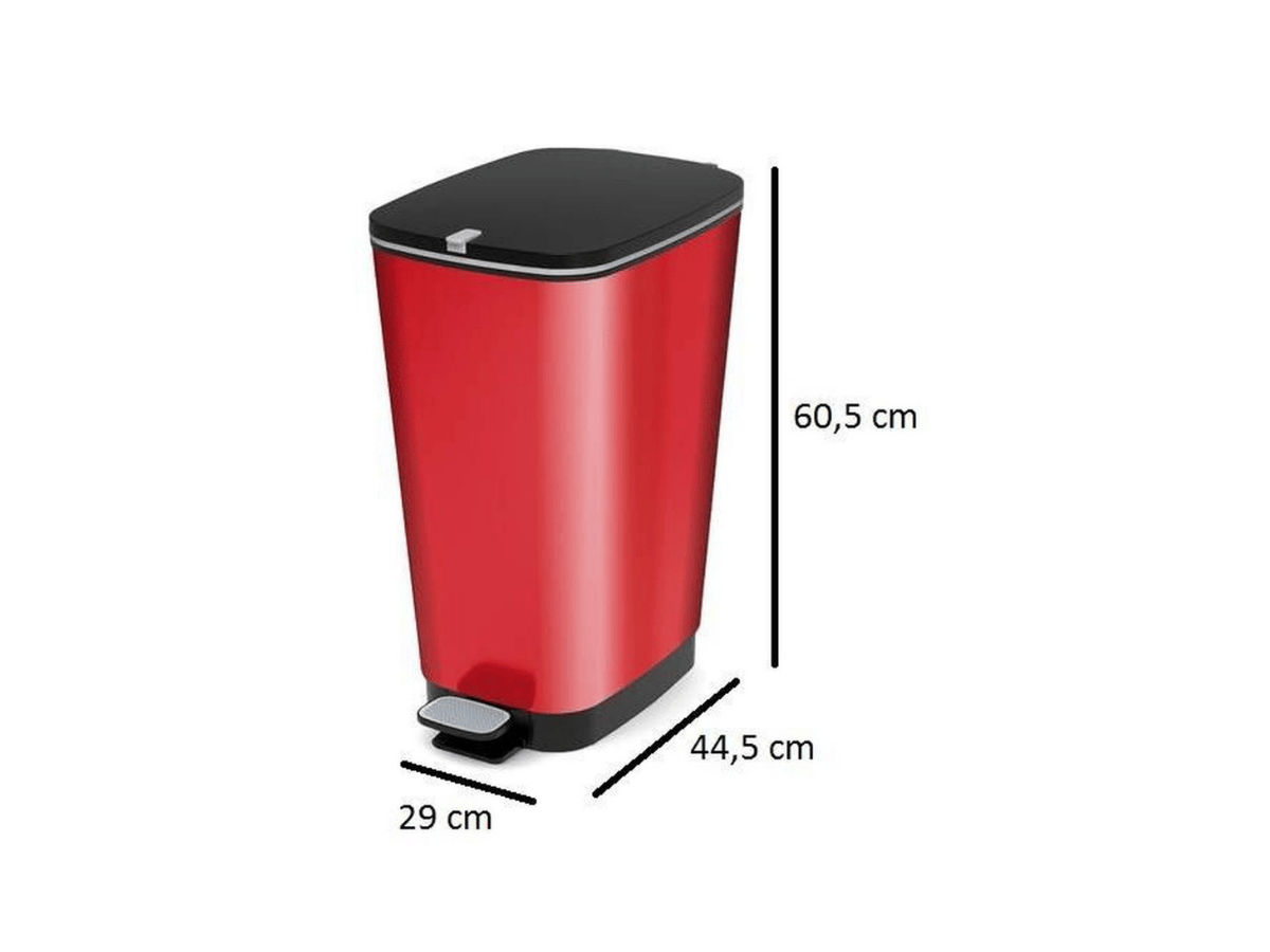 Kis Chic Bin 50 liter pedaalemmer - Red