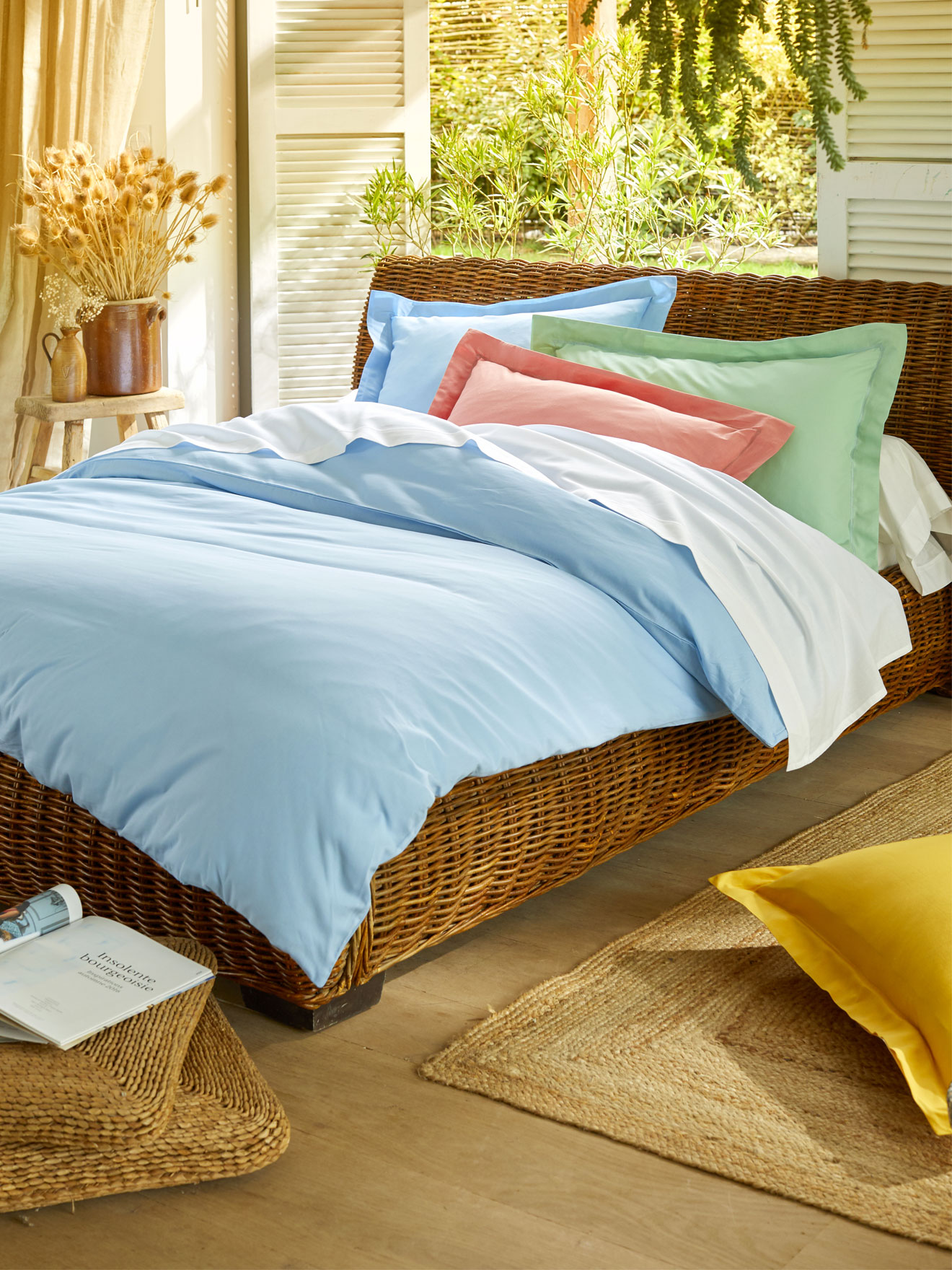 Drap en tissu pur coton