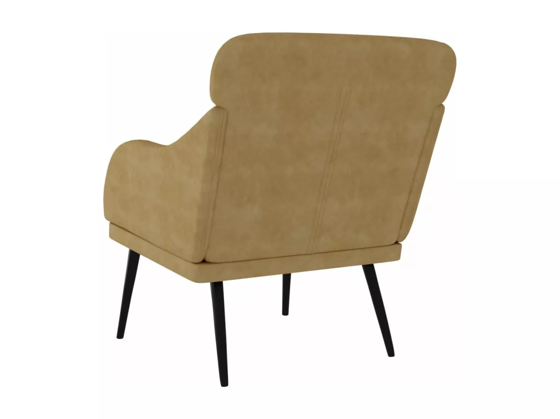 Fauteuil Marron 63x76x80 cm Velours