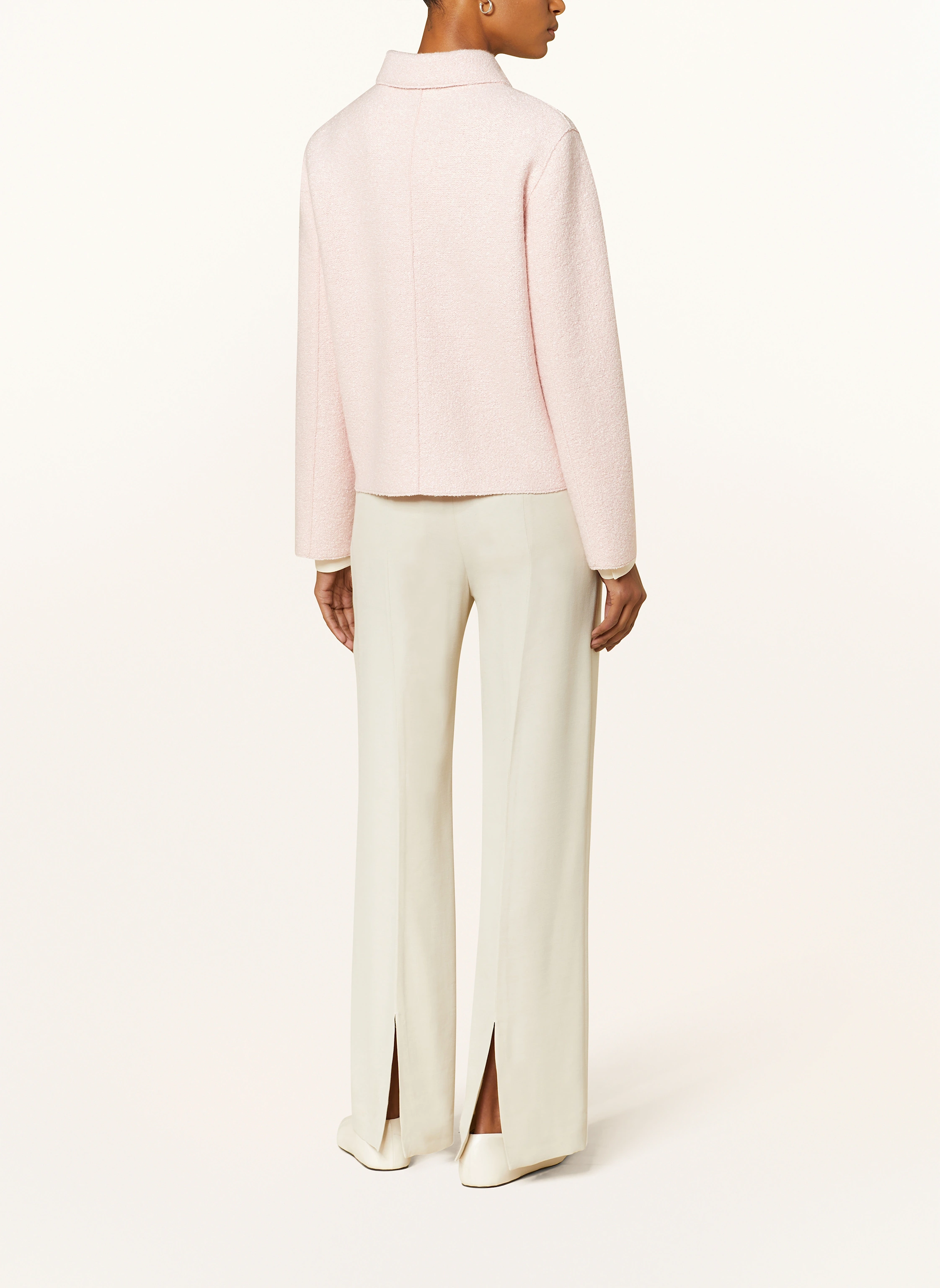 lunaria cashmere Bouclé-Jacke mit Seide