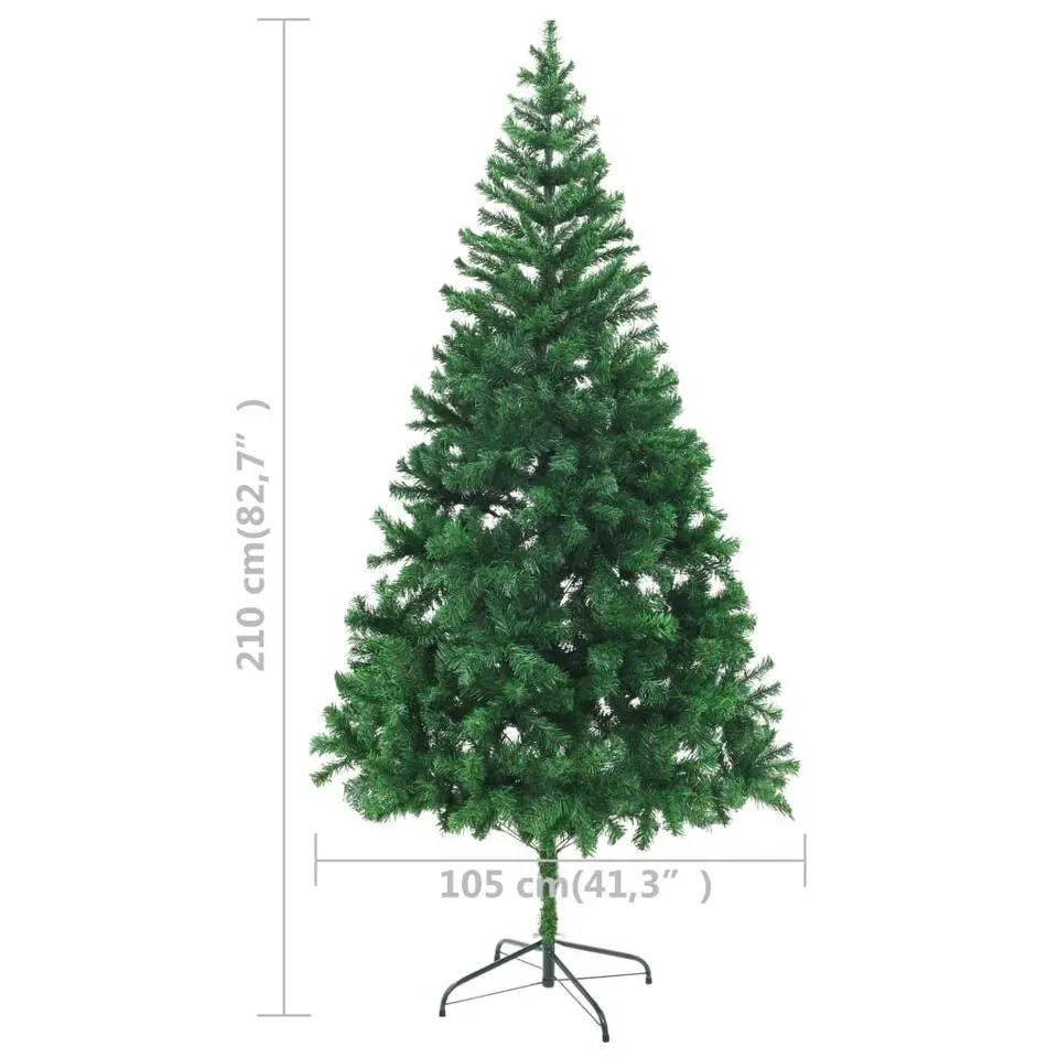 vidaXL - Kerstboom - Groen - 210 x 110 cm