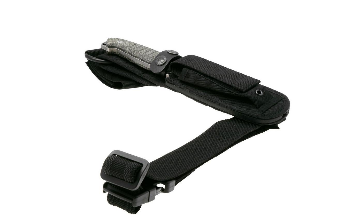 Viper Golia Evolution 4003ECB D2, Black Micarta, vaststaand mes