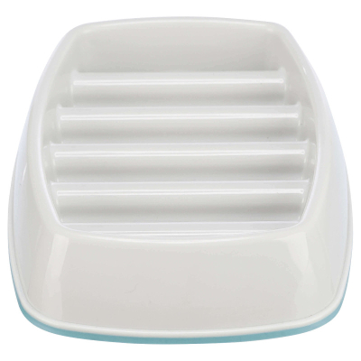 Trixie Slow Feeding Kunststoffnapf 250ml/21x14cm grau