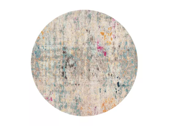 Tapis Grey & Gold 122 X 122 cm - Paisley