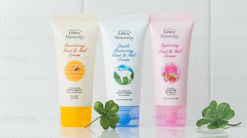 Leivy Naturally - Hydraterende hand- en nagelcrème verrijkt met rozenbottelextract en aloë vera