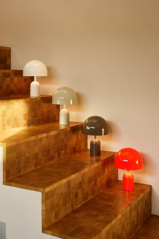 Tom Dixon Bell tafellamp LED oplaadbaar Fluro
