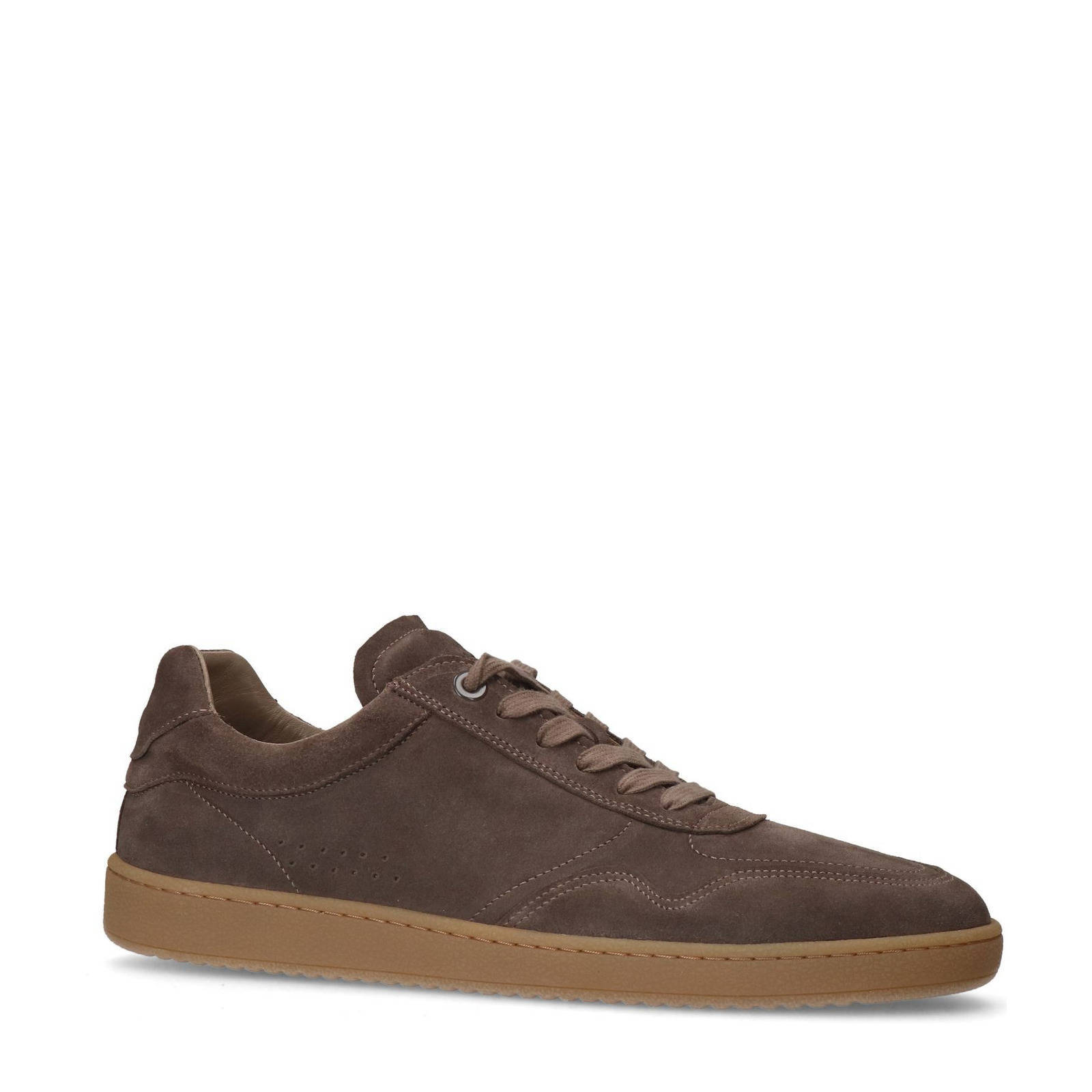 Manfield suède sneakers taupe