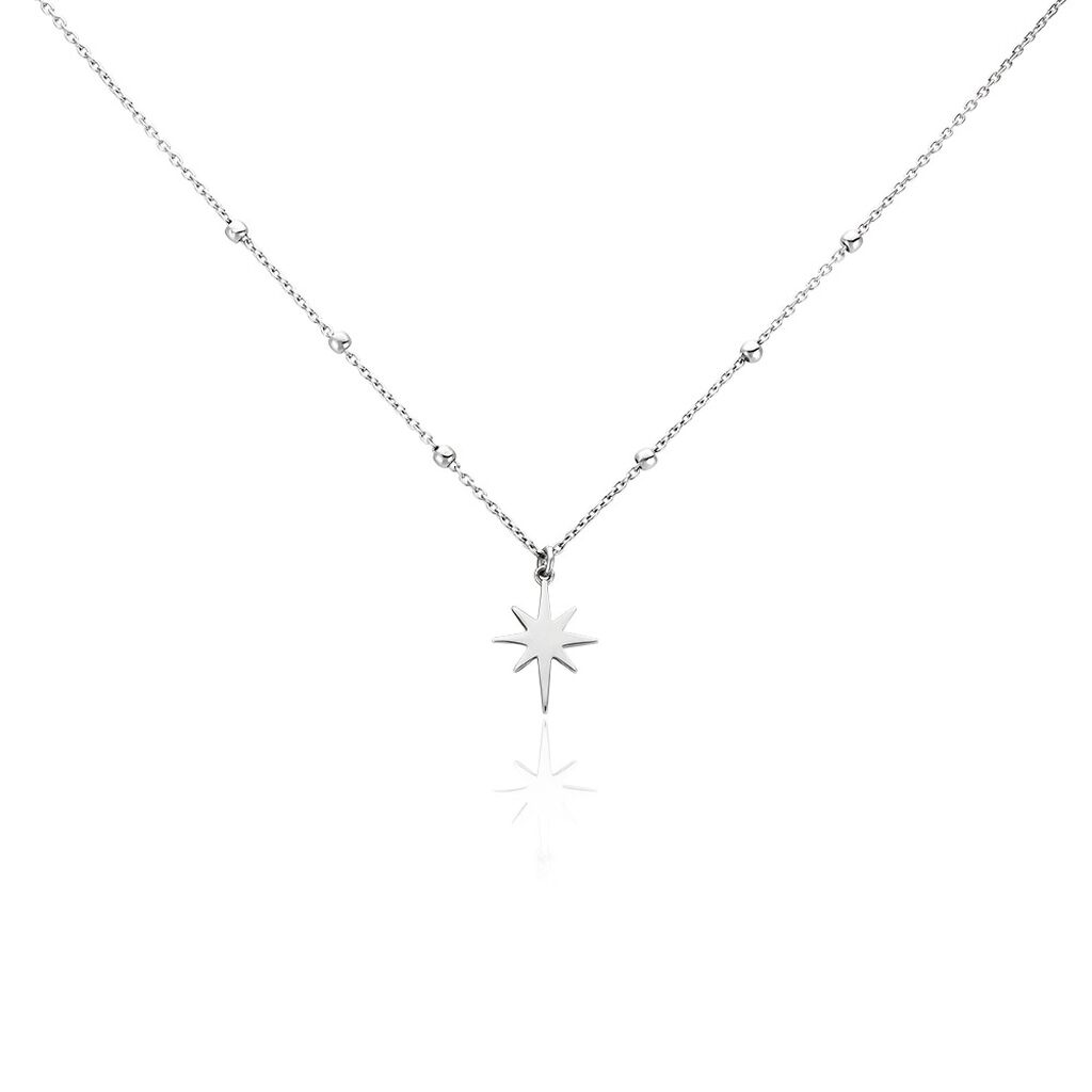 Collier Pearce Argent Blanc