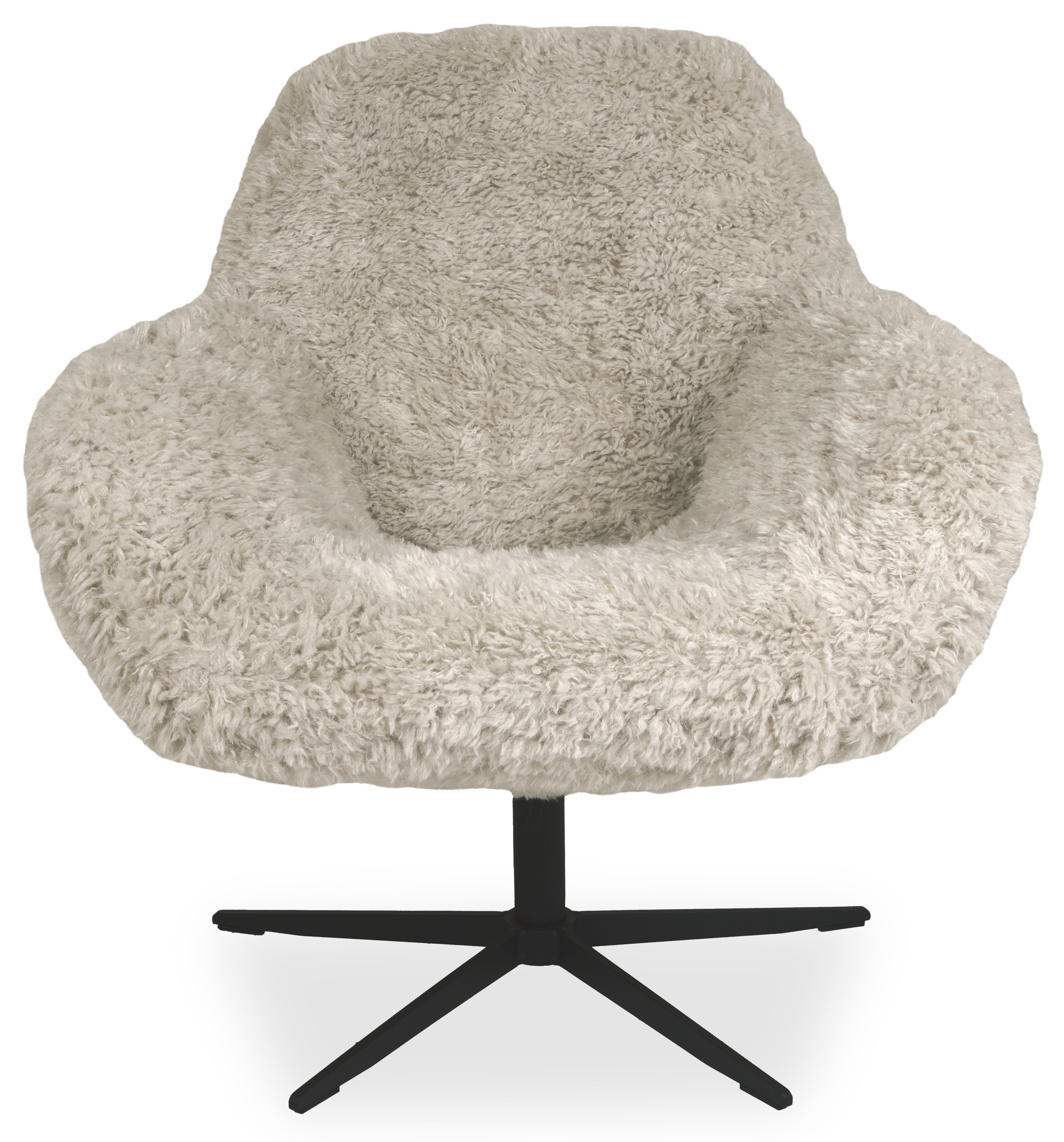 Draaifauteuil Fuzzy B80 x D85 x H89 cm