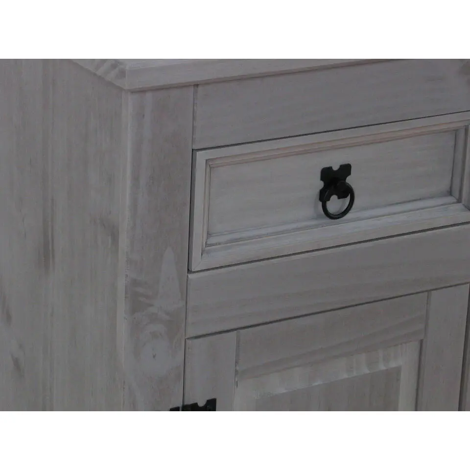 Hioshop New Mexico dressoir 132 cm breed grijs