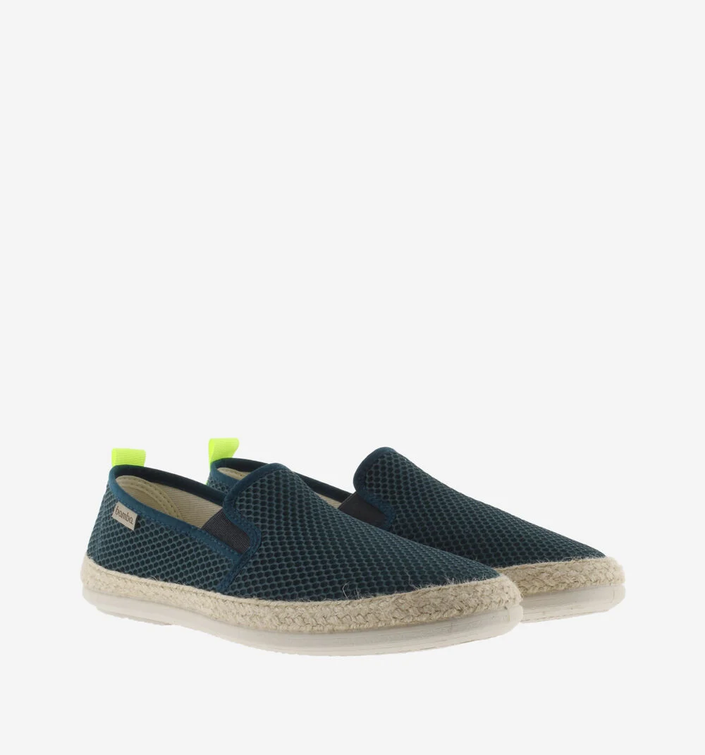 ANDRÉ ÉLASTIQUES MESH Espadrilles en mesh pour homme PETROLEO