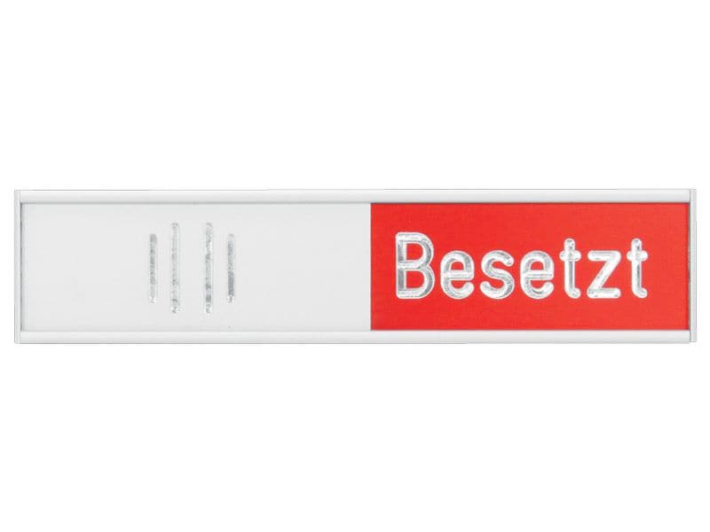 Franken Türschild Frei - Besetzt 10.2 cm x 2.7 cm Hinweisschild