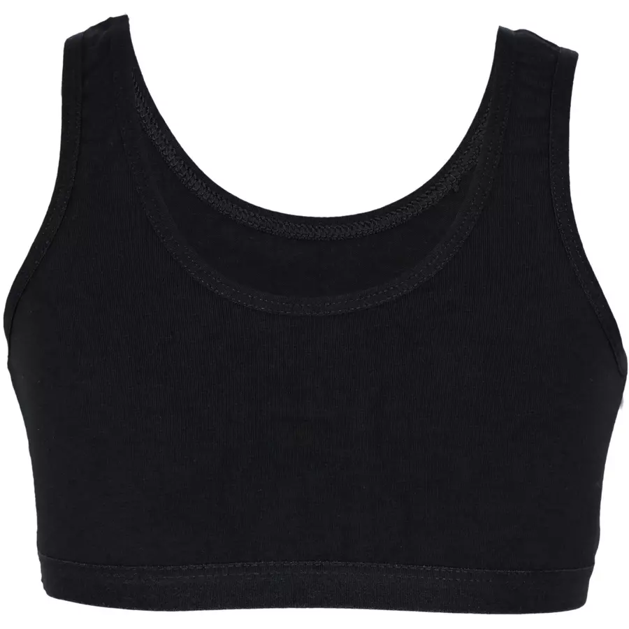 TupTam Mädchen Bustier mit breiten Trägern 5er Pack schwarz