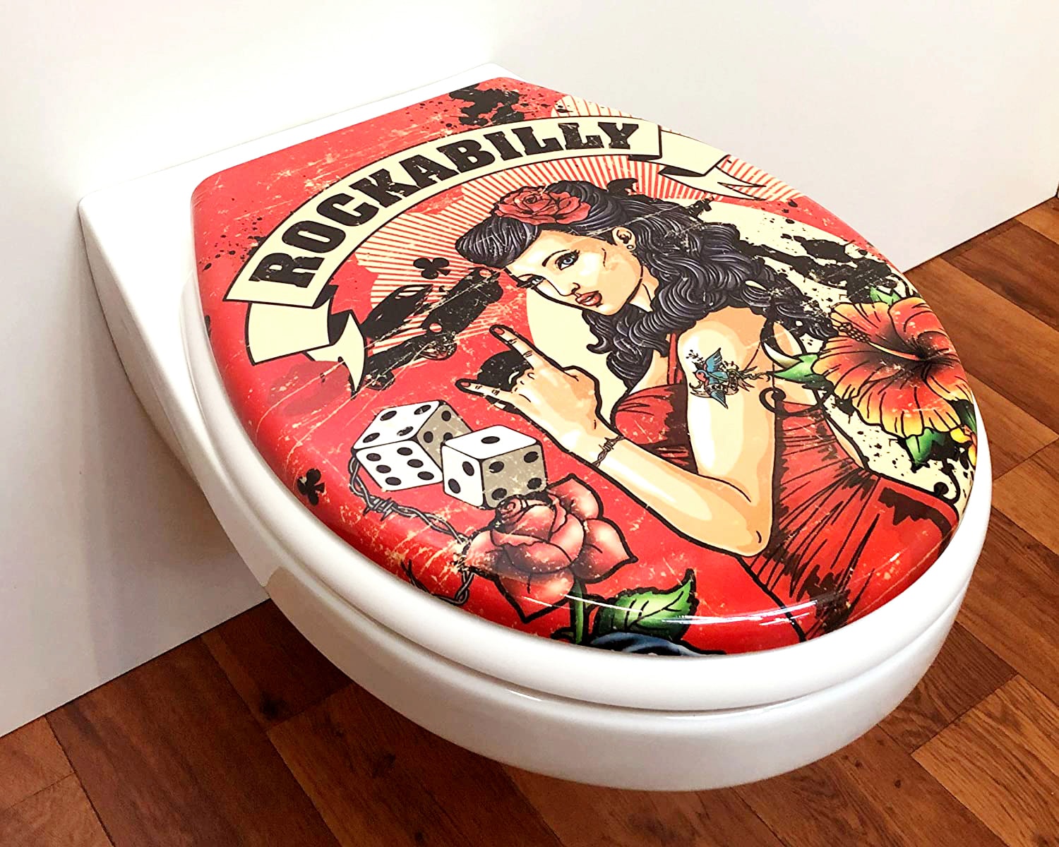 ADOB WC-Sitz »Rockabilly« Absenkautomatik, zur Reinigung abnehmbar
