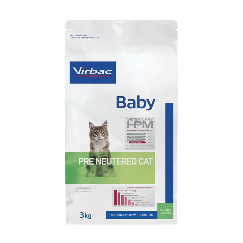 Virbac Veterinary HPM Cat Baby Pre-Neutered pour chaton