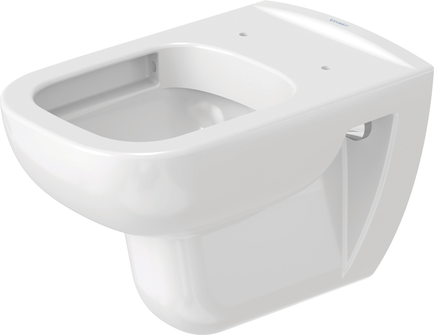 Duravit D-Code randloos toilet met softclose zitting wit glans