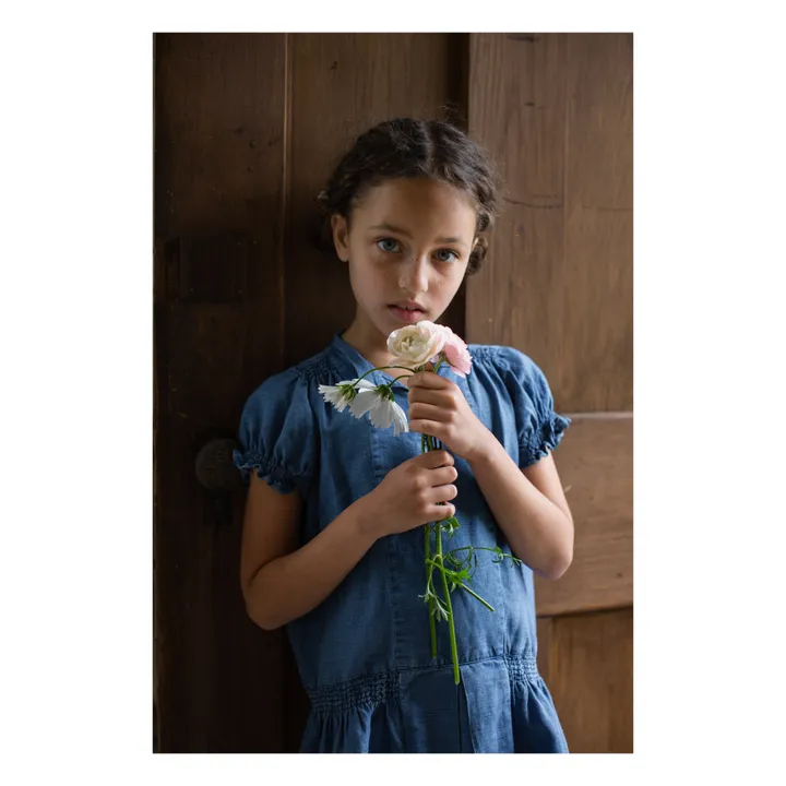 Soor Ploom Robe Coton et Lin Lucille | Bleu