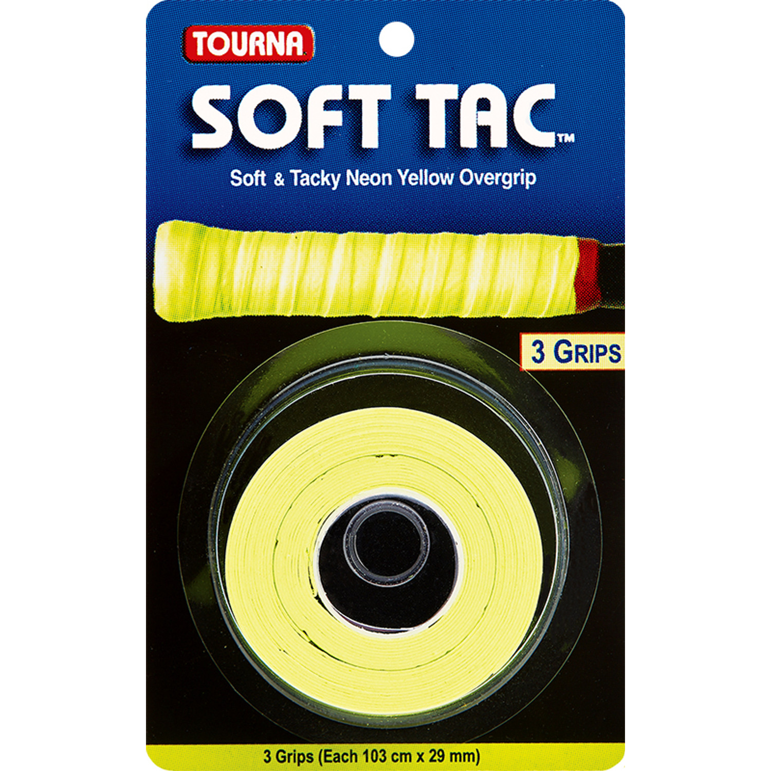 Tourna Soft Tac Overgrip 3 Pcs. Yellow