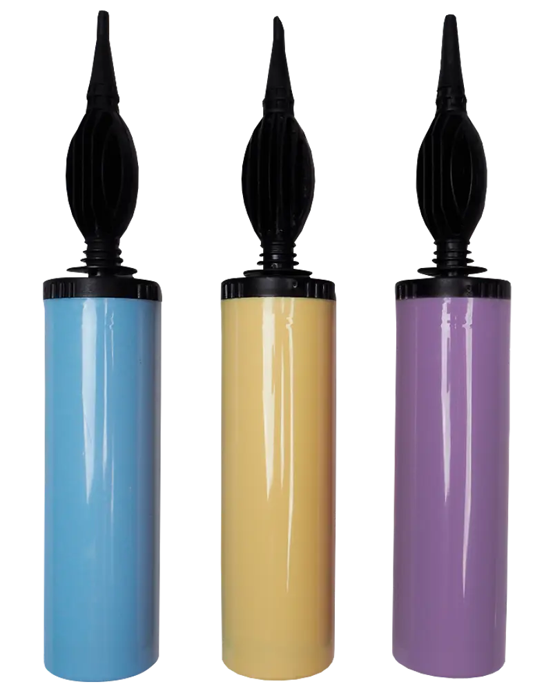 Ballonpumpe i plastik 29 cm - ass. farve