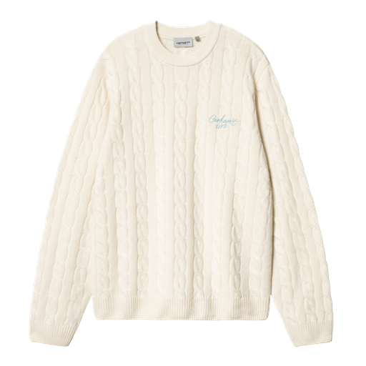 Carhartt WIP Signature Sweater, Natural/Dusty Ice, XL