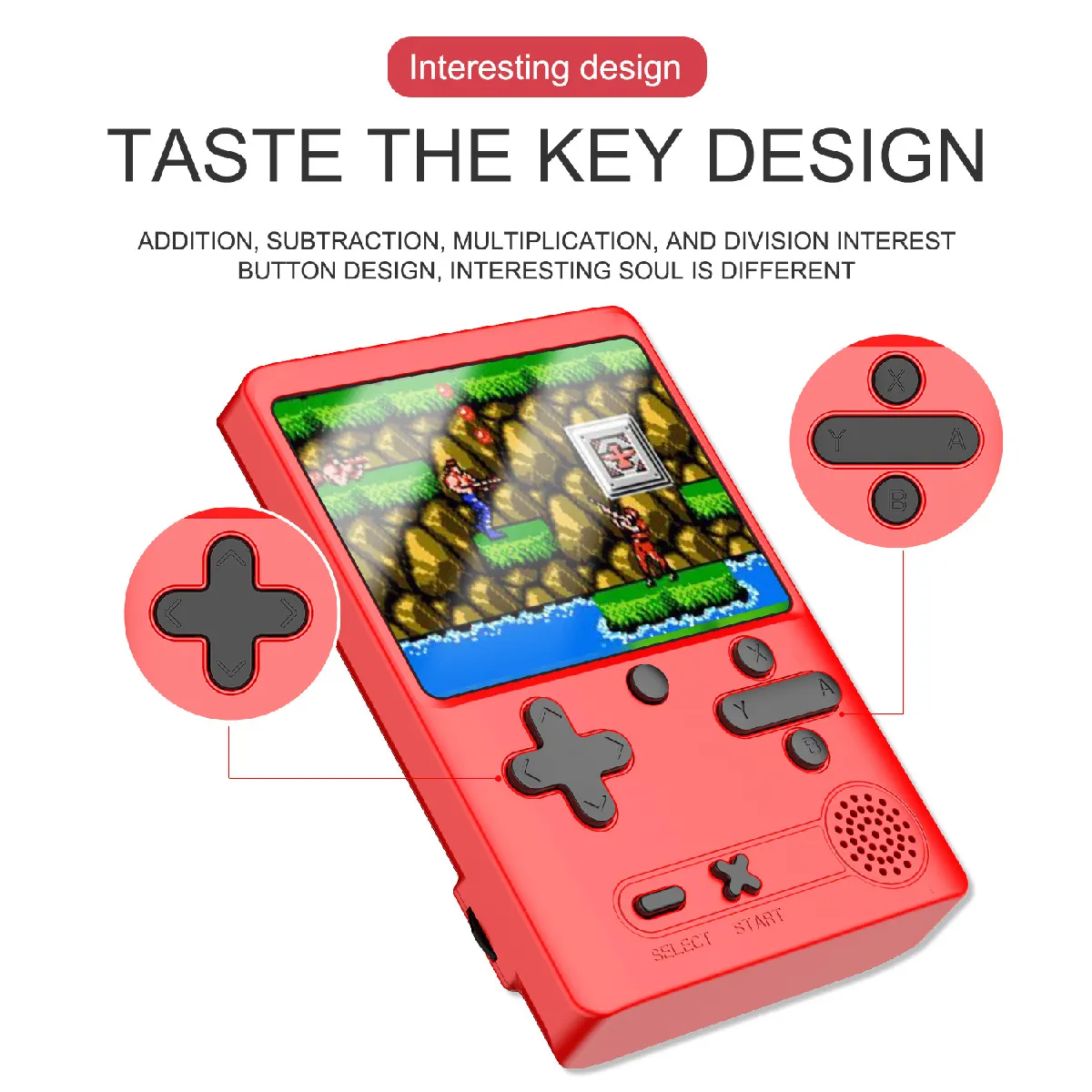 El Contente Mini console portable 400 jeux