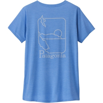 Patagonia Capilene Cool Daily Graphic Waters T-Shirt Swelldrifter: Abundant Blue X-dye Damen