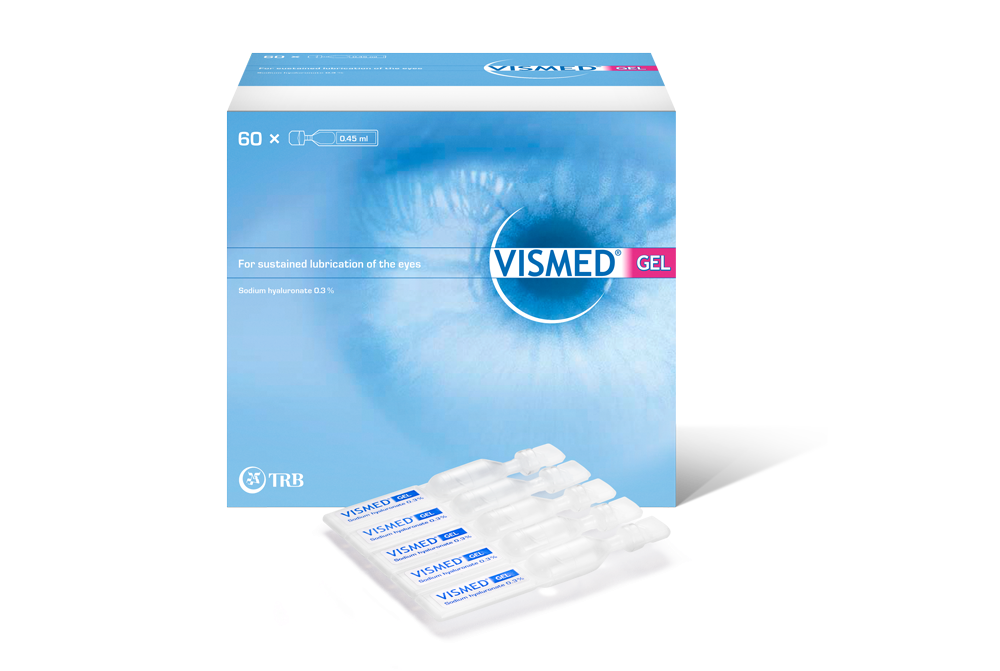VISMED Gel Augengel 3 mg/ml Hydrogel Benetzung des Auges Monodos 0.45 ml