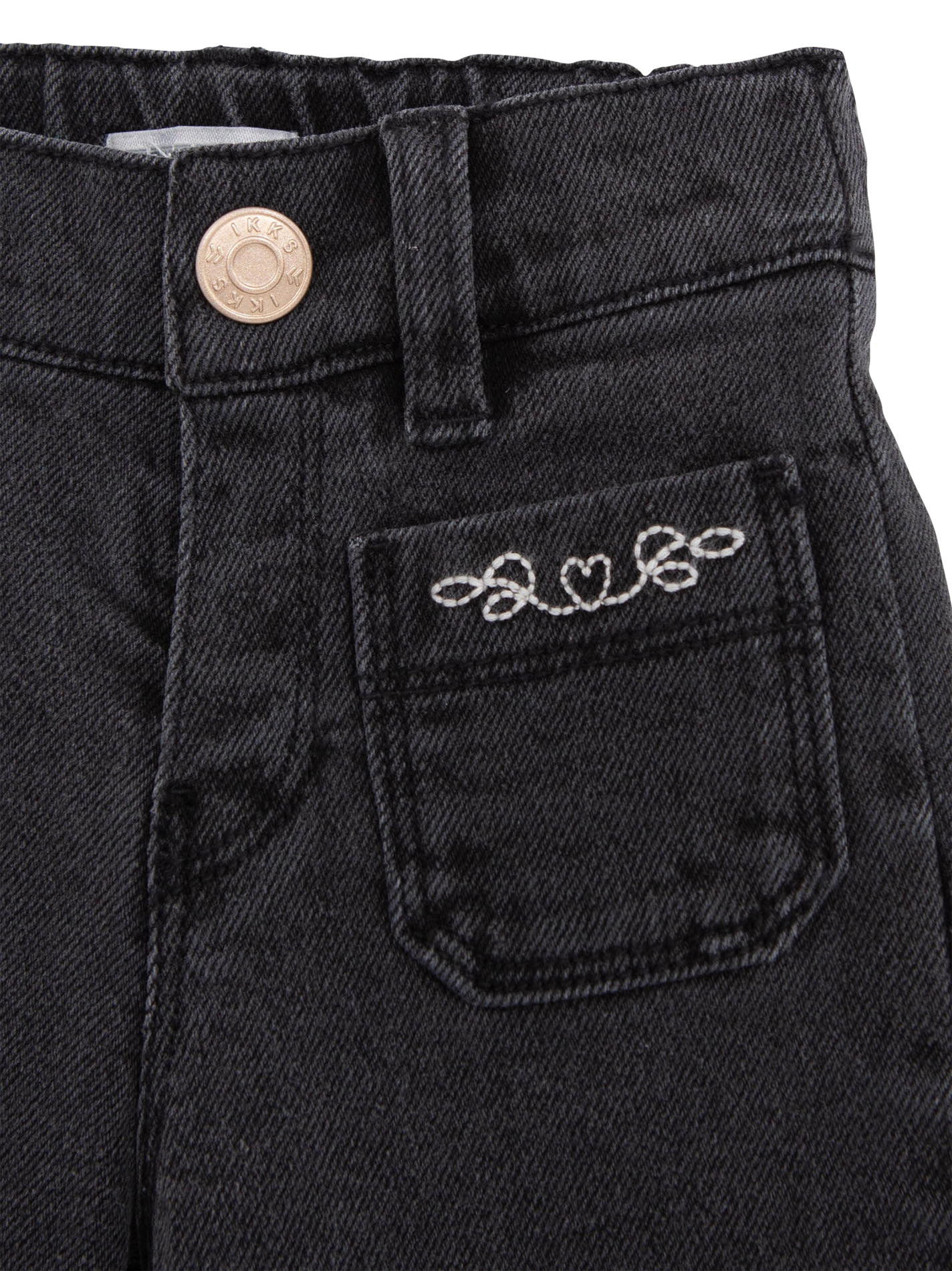 Jean large en coton mélangé | Gris