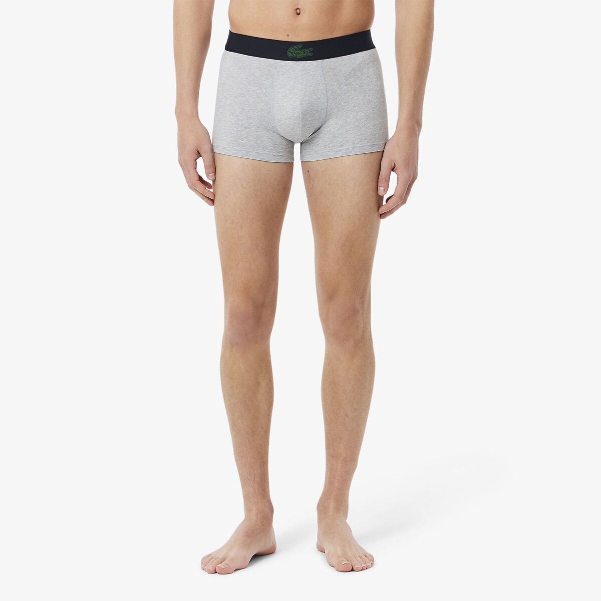 LACOSTE<br>Conjunto de 3 cuecas boxer em malha de algodão