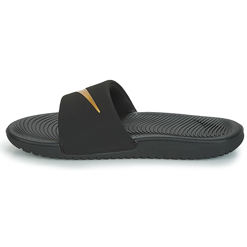 Nike - KAWA GROUNDSCHOOL SLIDE - Noir / Doré