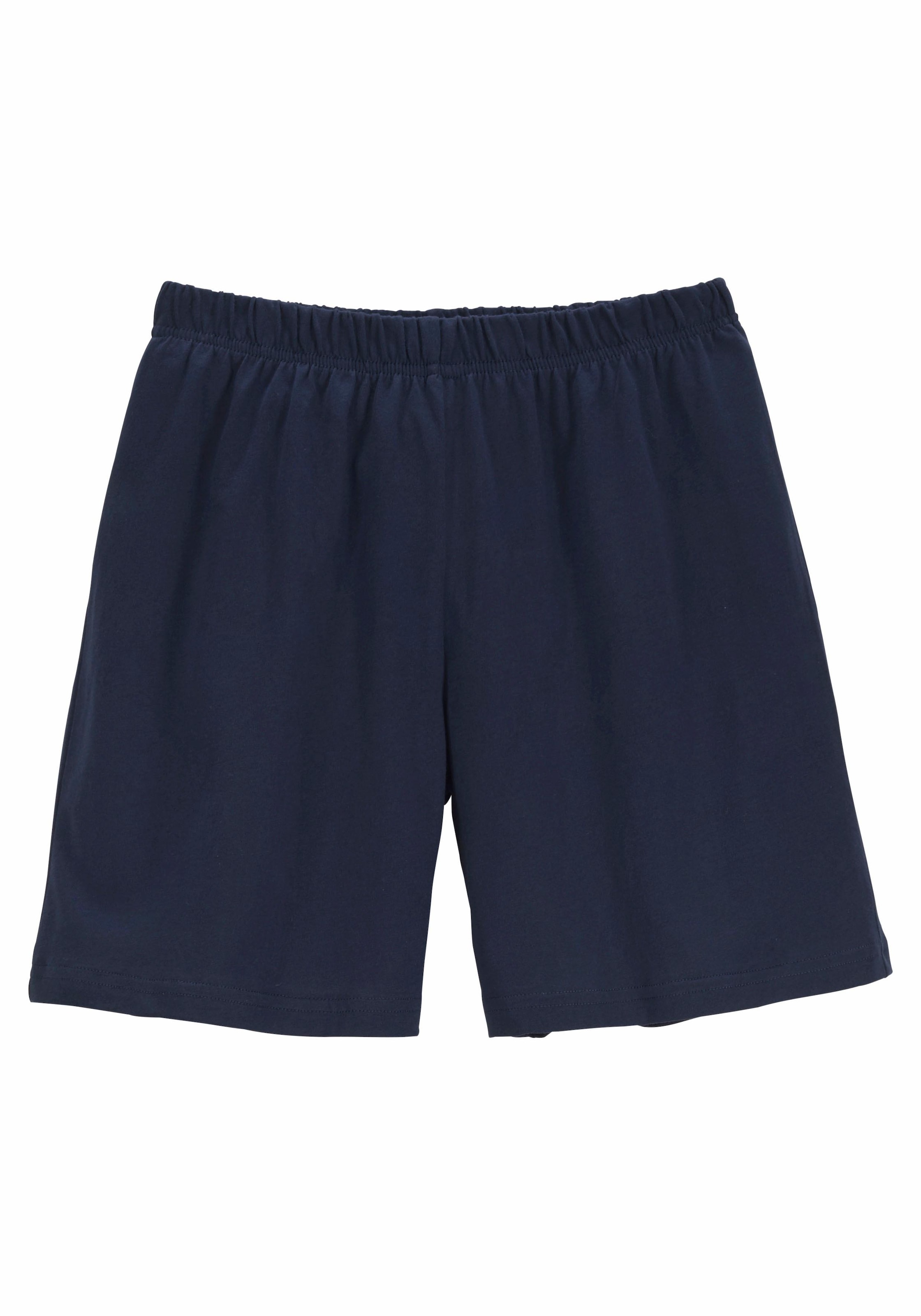 le jogger® Pyjama 2 Stück, 4 Stk. tlg., Hose 1x uni und 1x kariert