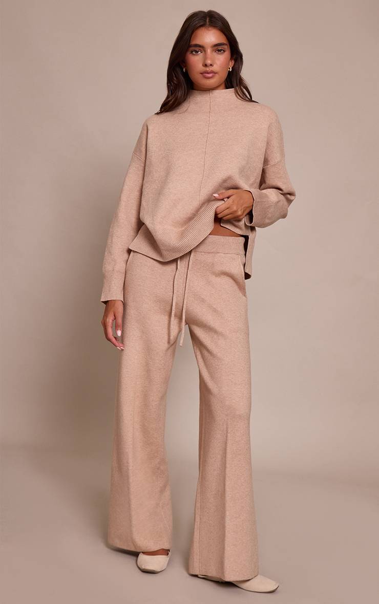 Avoine Pantalon Large En Maille À Cordon De Serrage