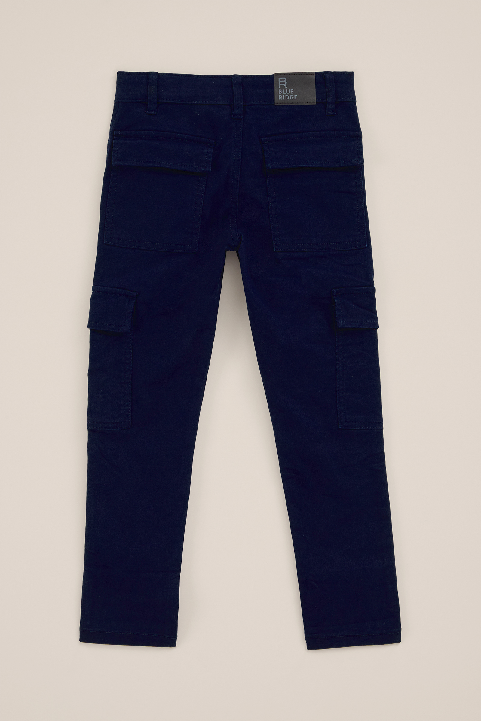 Jongens slim fit cargobroek WE Fashion Marineblauw