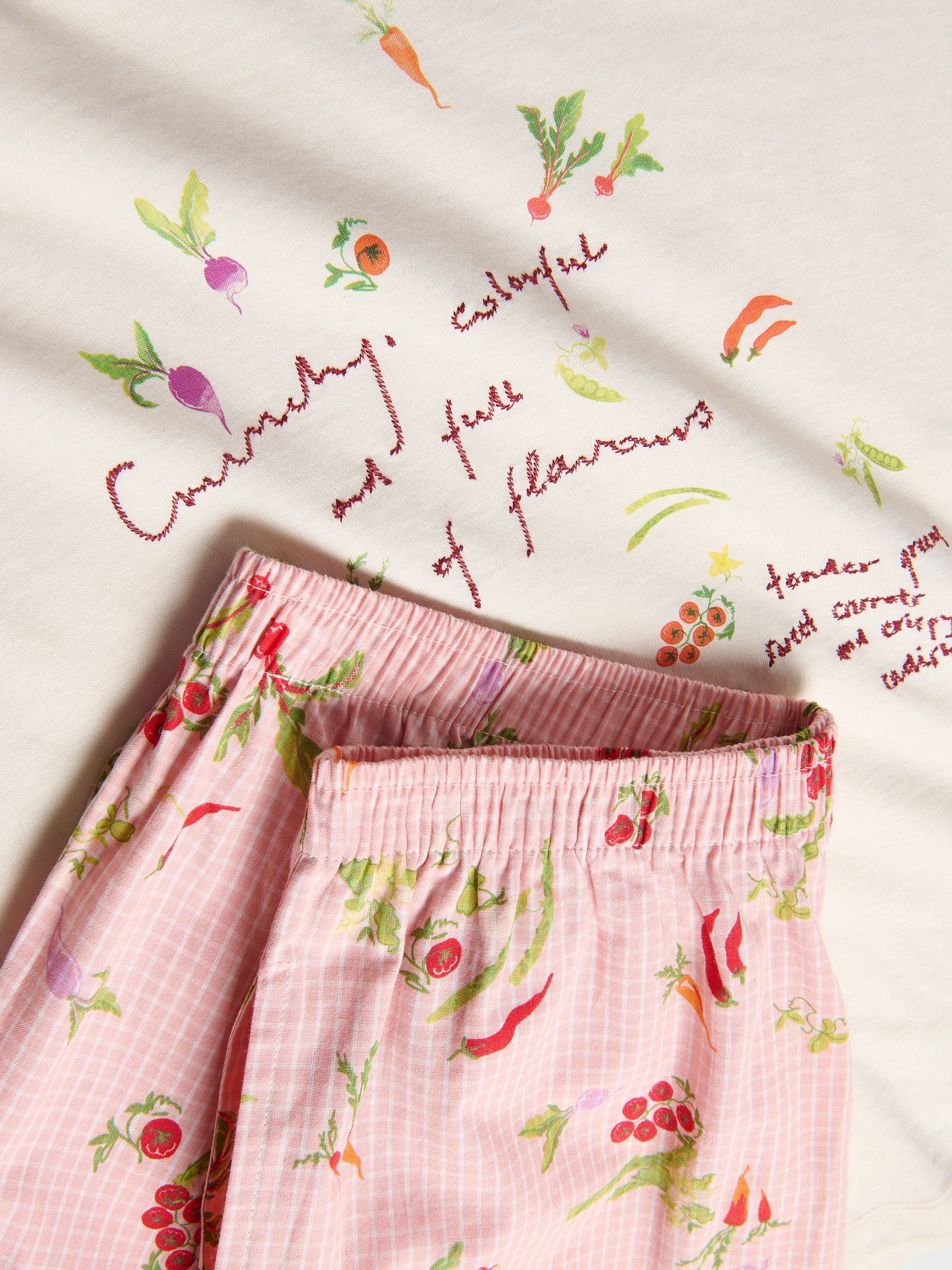 Zweiteiliges Pyjama-Set aus Baumwolle