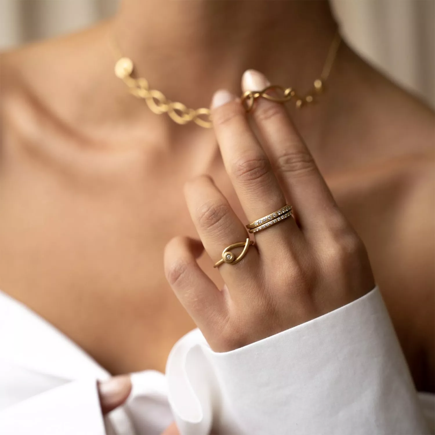Dulong Kharisma Diamond Ring 18 kt. Guld 0,02 ct. KHA3-A2030