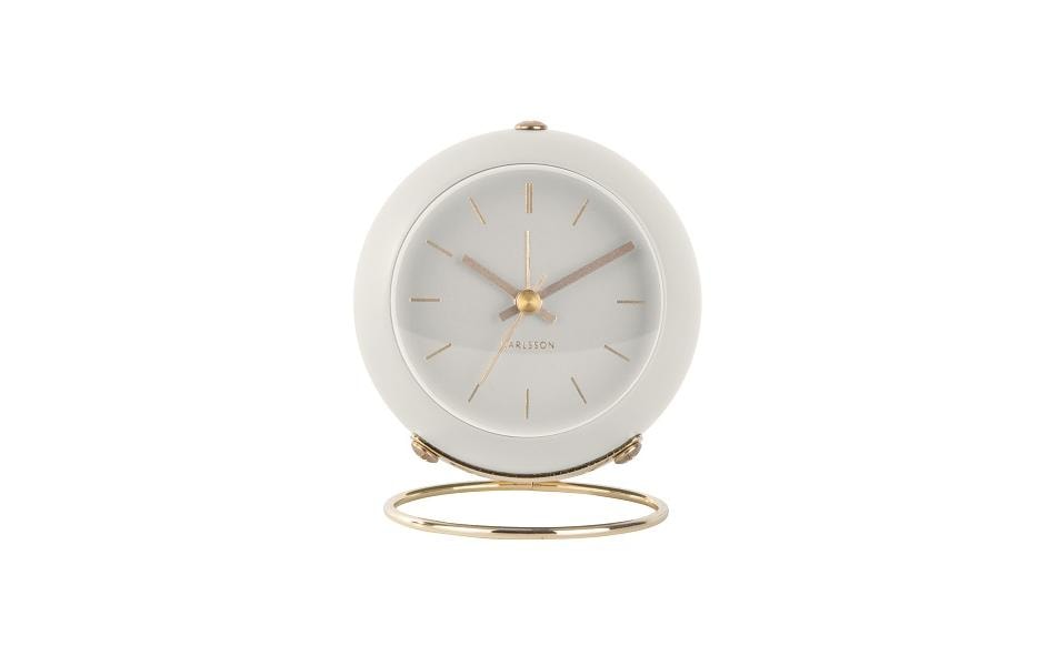 Klassischer Wecker Globe WeissAnaloger Wecker