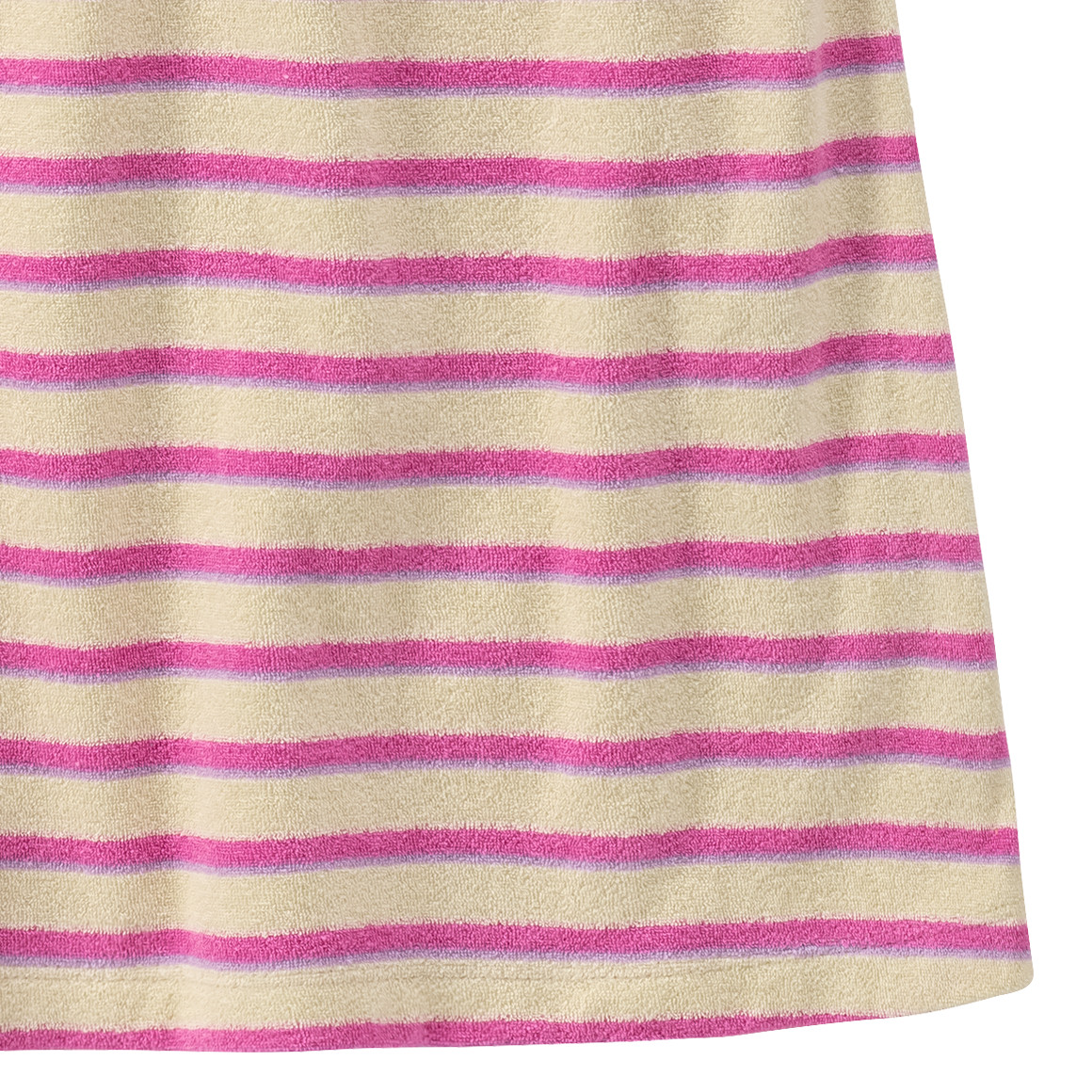 Topolino Mädchen Frottee-Kleid mit Streifen pink / creme