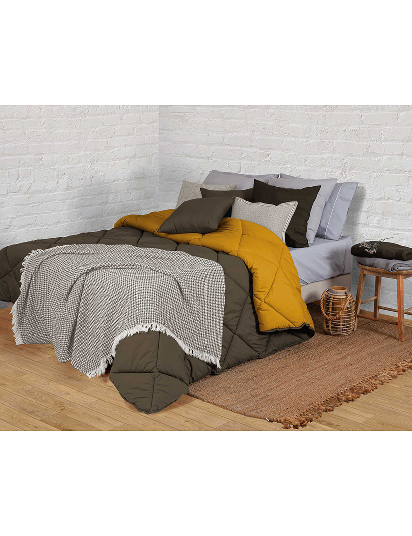 Bicolor Duvet Khaki