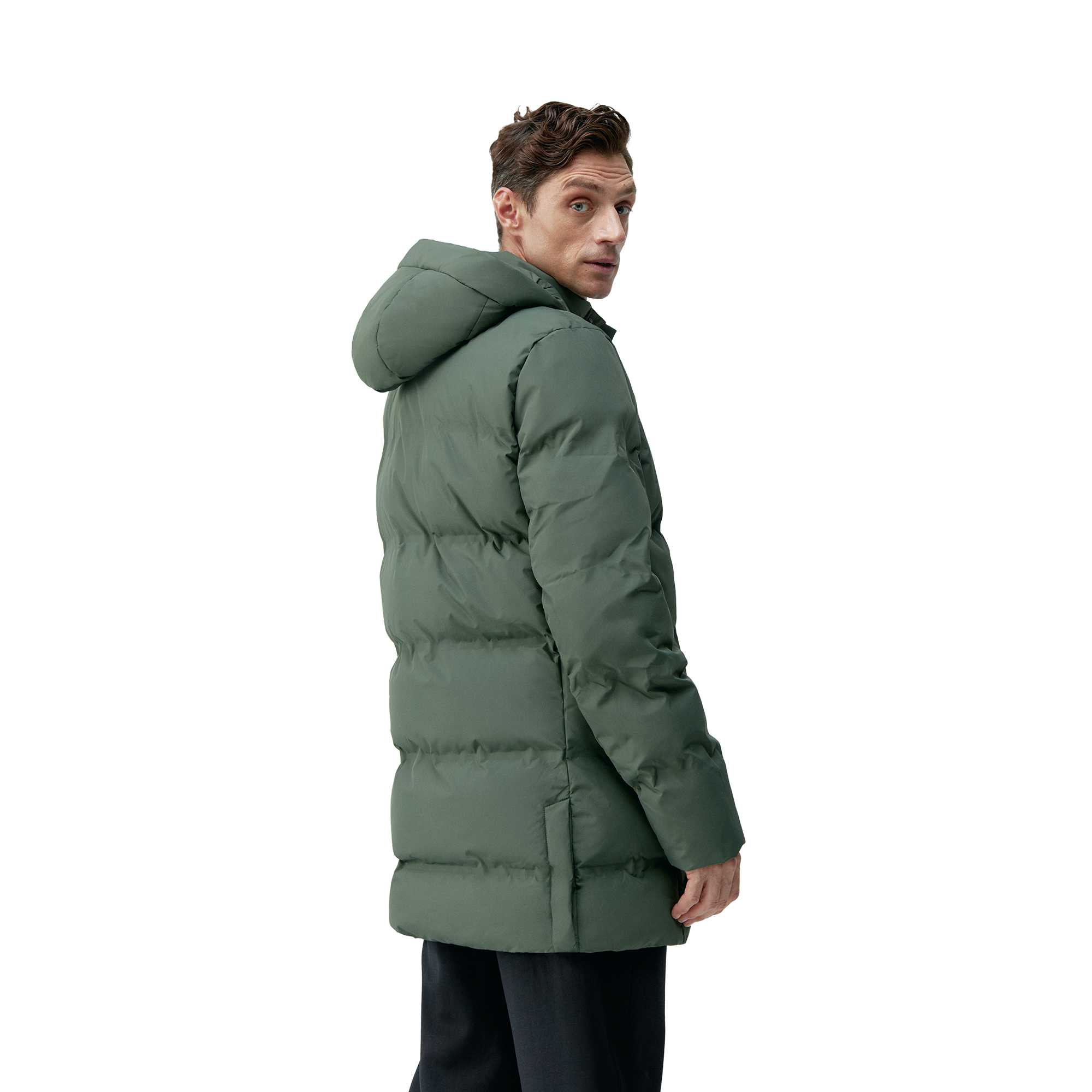 SAIKO - Manteau d'hiver à capuche saiko | Vert