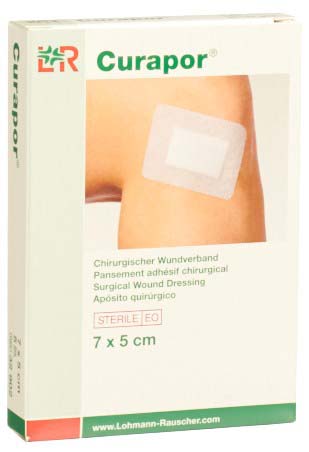 CURAPOR Chirurgisch Wundverband 7x5cm steril 5 Stk