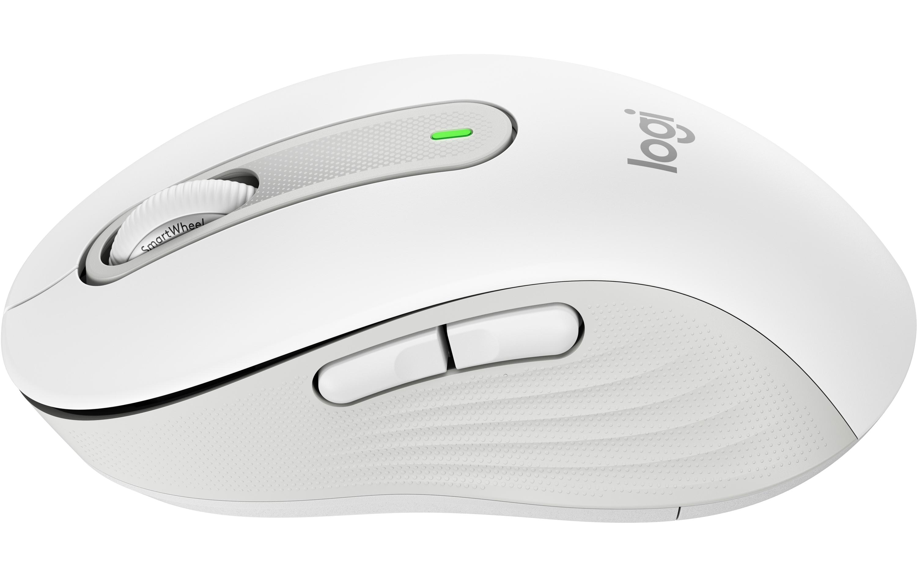 Maus Signature M650 for Business WeissPräzise Wireless-Maus mit «Logitech SilentTouch»-Technologie
